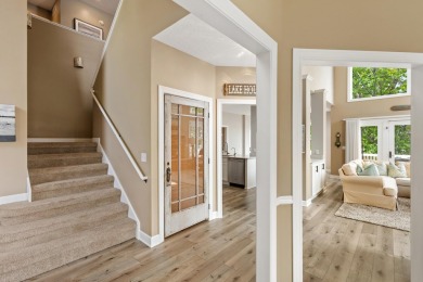 Comfortable and welcoming with 260 feet of water frontage, and on Island Hills Golf Club in Michigan - for sale on GolfHomes.com, golf home, golf lot