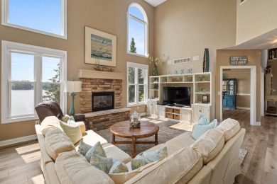 Comfortable and welcoming with 260 feet of water frontage, and on Island Hills Golf Club in Michigan - for sale on GolfHomes.com, golf home, golf lot