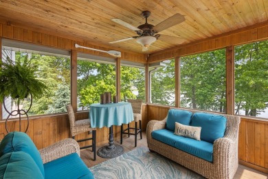 Comfortable and welcoming with 260 feet of water frontage, and on Island Hills Golf Club in Michigan - for sale on GolfHomes.com, golf home, golf lot