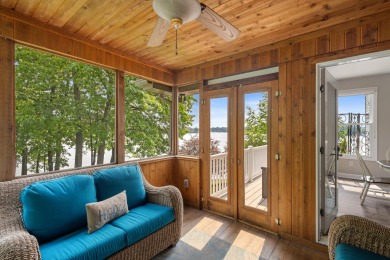 Comfortable and welcoming with 260 feet of water frontage, and on Island Hills Golf Club in Michigan - for sale on GolfHomes.com, golf home, golf lot