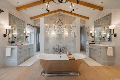 A masterful expression of timeless French country elegance on Rancho Santa Fe Golf Club in California - for sale on GolfHomes.com, golf home, golf lot