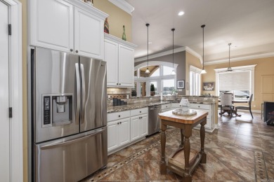 Beautiful one-story Lake Maria home built by Carriage Custom on Isabella Golf Course  in Arkansas - for sale on GolfHomes.com, golf home, golf lot