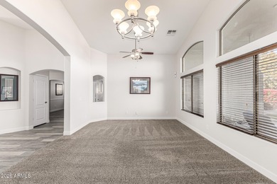 Situated on the wide 2nd fairway, this beautifully upgraded 3 on The Golf Club At Johnson Ranch in Arizona - for sale on GolfHomes.com, golf home, golf lot