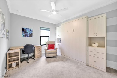 Picture mornings at the breakfast bar, gas flame on, sunlight on Heritage Palms Golf and Country Club in Florida - for sale on GolfHomes.com, golf home, golf lot