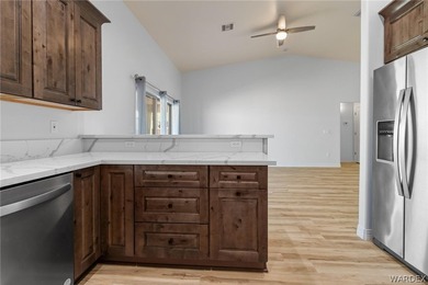 CUSTOM AND LIKE BRAND NEW! BUILT IN 2023, THIS 3 BEDROOM, 2 BATH on Desert Lakes Golf Course in Arizona - for sale on GolfHomes.com, golf home, golf lot