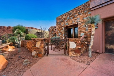 This home has stunning views of Kachina Cliffs, the Entrada Golf on Entrada at Snow Canyon in Utah - for sale on GolfHomes.com, golf home, golf lot