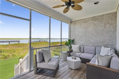 Enjoy front-row views of the Hampton River and Little St. Simons on The King and Prince Golf Course, Home of the Hampton Club in Georgia - for sale on GolfHomes.com, golf home, golf lot
