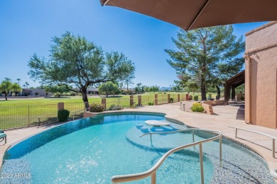 3000 ft. of flagstone patio, perfect for entertaining. Featuring on Rio Verde Country Club - Quail Run in Arizona - for sale on GolfHomes.com, golf home, golf lot
