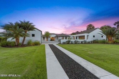 Welcome home to this STUNNING contemporary 5-bedroom and 4 on Ponte Vedra Inn and Club - Lagoon in Florida - for sale on GolfHomes.com, golf home, golf lot