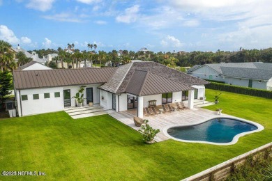 Welcome home to this STUNNING contemporary 5-bedroom and 4 on Ponte Vedra Inn and Club - Lagoon in Florida - for sale on GolfHomes.com, golf home, golf lot