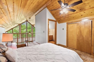 Charming Lakefront Cabin tucked away in the woods overlooking on Hide-A-Way Hills Golf Club in Ohio - for sale on GolfHomes.com, golf home, golf lot