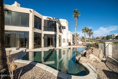 Nestled on the 4th fairway, this stunning 5,577 sq. ft. estate on London Bridge Golf Course in Arizona - for sale on GolfHomes.com, golf home, golf lot