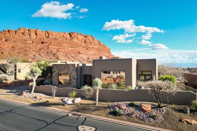 This exceptional home blends timeless architecture with on Entrada at Snow Canyon in Utah - for sale on GolfHomes.com, golf home, golf lot