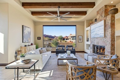 This exceptional home blends timeless architecture with on Entrada at Snow Canyon in Utah - for sale on GolfHomes.com, golf home, golf lot