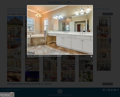 Experience luxury living in this expansive 5,300+ sq ft, 6BR/5BA on Mirror Lake Golf Club in Georgia - for sale on GolfHomes.com, golf home, golf lot