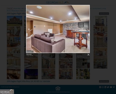 Experience luxury living in this expansive 5,300+ sq ft, 6BR/5BA on Mirror Lake Golf Club in Georgia - for sale on GolfHomes.com, golf home, golf lot