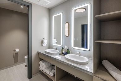 This top-floor unit has stunning Red Rock views to the East on Entrada at Snow Canyon in Utah - for sale on GolfHomes.com, golf home, golf lot