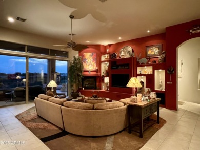 VIEWS, VIEWS, VIEWS!  Commanding golf, mountain & sunset views on Legend Trail Golf Club in Arizona - for sale on GolfHomes.com, golf home, golf lot