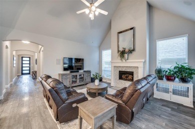 This American Legend built one story ranch home with backyard on The Tribute At the Colony in Texas - for sale on GolfHomes.com, golf home, golf lot