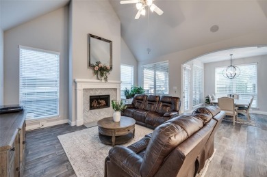 This American Legend built one story ranch home with backyard on The Tribute At the Colony in Texas - for sale on GolfHomes.com, golf home, golf lot