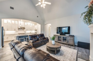 This American Legend built one story ranch home with backyard on The Tribute At the Colony in Texas - for sale on GolfHomes.com, golf home, golf lot