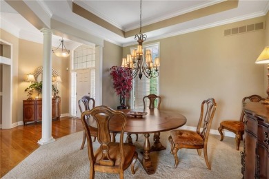 Perfectly situated on a premier golf course lot, this reverse 1 on Staley Farms Golf Club in Missouri - for sale on GolfHomes.com, golf home, golf lot