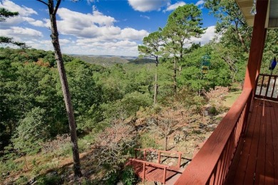 This exquisite custom home features breathtaking views of miles on Holiday Island Golf Course in Arkansas - for sale on GolfHomes.com, golf home, golf lot