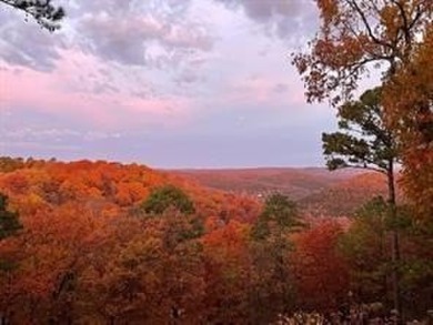 This exquisite custom home features breathtaking views of miles on Holiday Island Golf Course in Arkansas - for sale on GolfHomes.com, golf home, golf lot