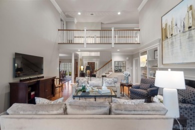 Welcome inside this light-filled home located on the 1st fairway on Chenal Country Club - Bear Den Mountain in Arkansas - for sale on GolfHomes.com, golf home, golf lot