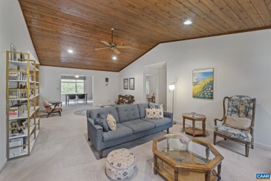 Step inside this one-level 3 bedroom, 2.5 bath Mid-Century on Lake Monticello Golf Course in Virginia - for sale on GolfHomes.com, golf home, golf lot
