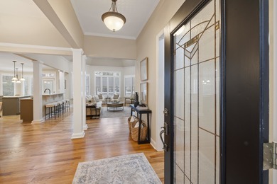 Golf-front on tee box o One-level living o Guest suite upstairs on Harbor Club Golf and Country Club in Georgia - for sale on GolfHomes.com, golf home, golf lot