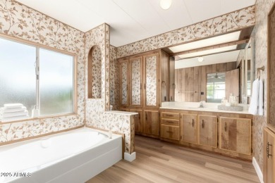 Don't miss this adorable 2-bedroom mobile home in Apache Wells! on Apache Wells Country Club in Arizona - for sale on GolfHomes.com, golf home, golf lot