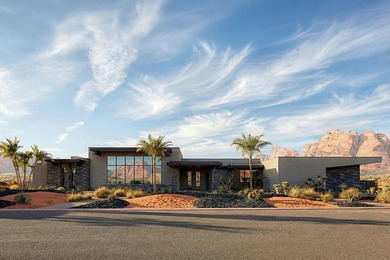 Striking contemporary new construction set on .66 acres with on Entrada at Snow Canyon in Utah - for sale on GolfHomes.com, golf home, golf lot