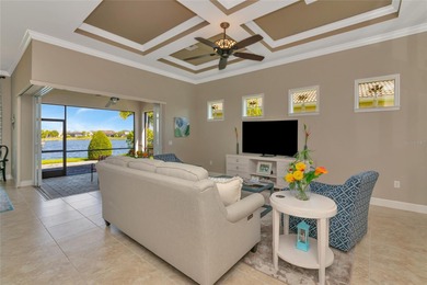 Experience stunning water views from this beautifully updated on Esplanade Golf and Country at Lakewood Ranch in Florida - for sale on GolfHomes.com, golf home, golf lot