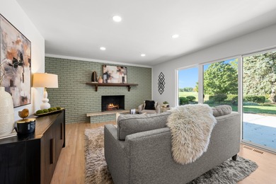 Unbelievable remodeled ranch situated on hole 15 of the Cress on Cress Creek Country Club in Illinois - for sale on GolfHomes.com, golf home, golf lot