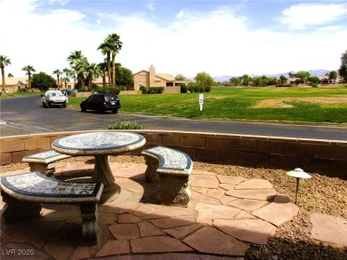 Corner lot in a 55+ golf course community with front sitting on Mojave Resort Golf Club in Nevada - for sale on GolfHomes.com, golf home, golf lot