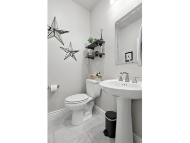 Step into resort-style living in this like-new 2 bedroom, 2.5 on Wildhorse Golf Club of Robson Ranch in Texas - for sale on GolfHomes.com, golf home, golf lot