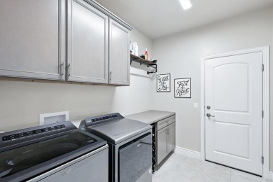 Step into resort-style living in this like-new 2 bedroom, 2.5 on Wildhorse Golf Club of Robson Ranch in Texas - for sale on GolfHomes.com, golf home, golf lot