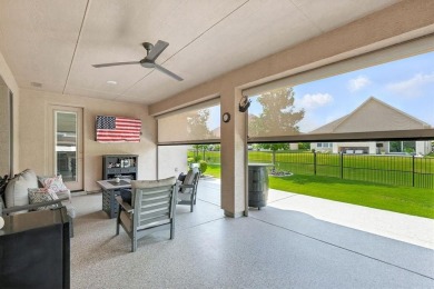 Step into resort-style living in this like-new 2 bedroom, 2.5 on Wildhorse Golf Club of Robson Ranch in Texas - for sale on GolfHomes.com, golf home, golf lot