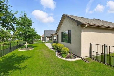 Step into resort-style living in this like-new 2 bedroom, 2.5 on Wildhorse Golf Club of Robson Ranch in Texas - for sale on GolfHomes.com, golf home, golf lot