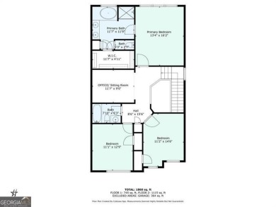 Gorgeous End-Unit Brick Townhome in Prime Marietta Location! on Legacy Golf Links At Windy Hill in Georgia - for sale on GolfHomes.com, golf home, golf lot