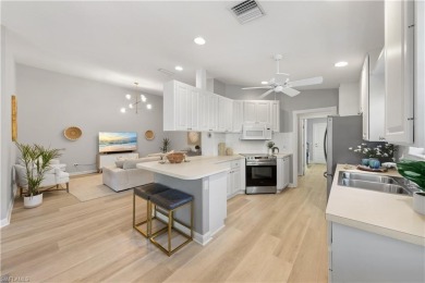 Offered furnished and move-in ready, this elegant 2-bedroom + on Arrowhead Golf Club At Heritage Greens in Florida - for sale on GolfHomes.com, golf home, golf lot