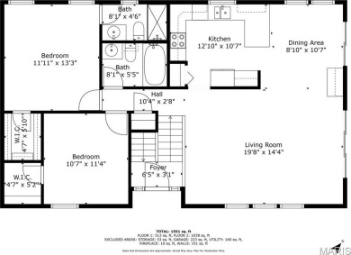 Welcome to this charming 3-bedroom, 3-bath split foyer home on Terre Du Lac Golf and Country Club in Missouri - for sale on GolfHomes.com, golf home, golf lot