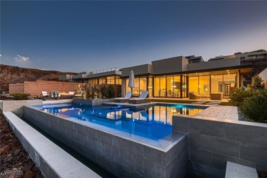 Breathtaking views! This ultra modern, single-story, new home is on Dragon Ridge Country Club in Nevada - for sale on GolfHomes.com, golf home, golf lot