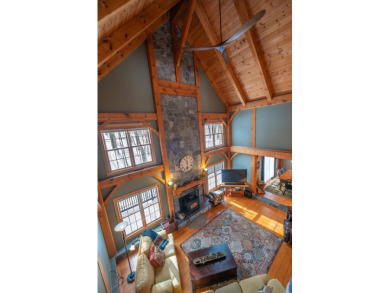 This spectacular Post & Beam home is located just off the 13th on Mount Snow Golf Club in Vermont - for sale on GolfHomes.com, golf home, golf lot