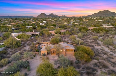 Welcome to this custom-built masterpiece nestled on a secluded 1 on The Country Club At DC Ranch in Arizona - for sale on GolfHomes.com, golf home, golf lot