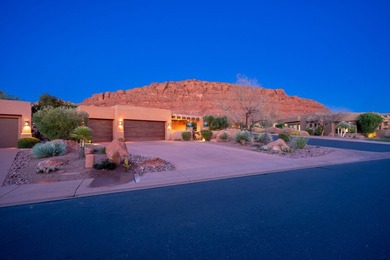 This exceptional 3-bedroom, 3-bath residence in the prestigious on Entrada at Snow Canyon in Utah - for sale on GolfHomes.com, golf home, golf lot