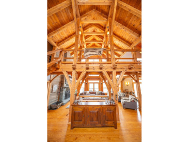 Enjoy perfect Vermont styling in this inspiring timber frame on Mount Snow Golf Club in Vermont - for sale on GolfHomes.com, golf home, golf lot