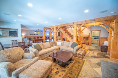 Enjoy perfect Vermont styling in this inspiring timber frame on Mount Snow Golf Club in Vermont - for sale on GolfHomes.com, golf home, golf lot