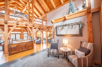 Enjoy perfect Vermont styling in this inspiring timber frame on Mount Snow Golf Club in Vermont - for sale on GolfHomes.com, golf home, golf lot